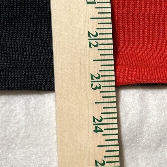 Tahari Vintage Short‎ Sleeve Turtleneck Sweater Colorblock  Womens Size 14 - Picture 7 of 10